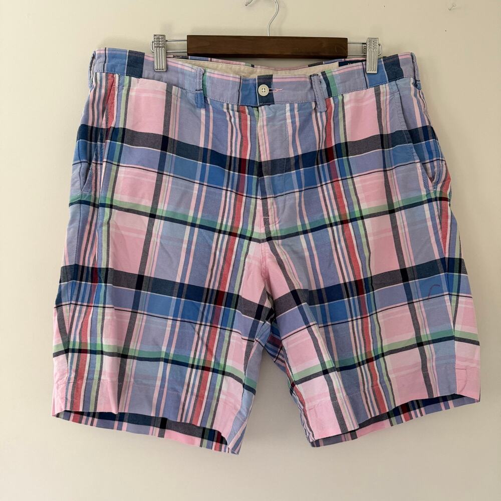 Polo Ralph Lauren Plaid Golf Shorts Classic Fit 9" Mens Size 36